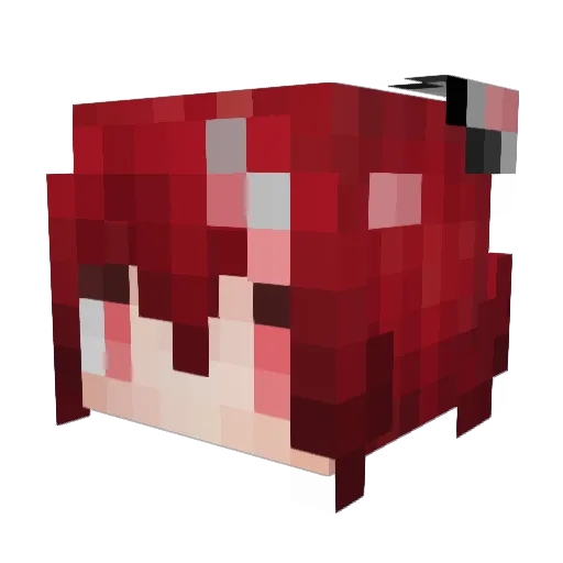 verulia Minecraft avatar head, 3D render