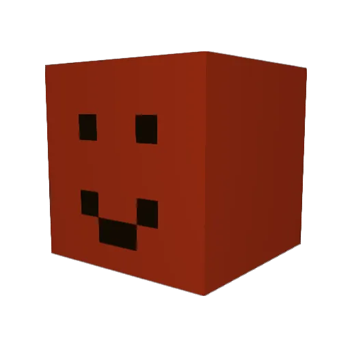 verutea Minecraft avatar head, 3D render
