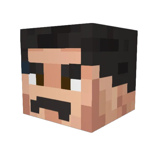 veryAngryP0tat0 Minecraft avatar head, 3D render