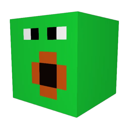 veryPOG123 Minecraft avatar head, 3D render
