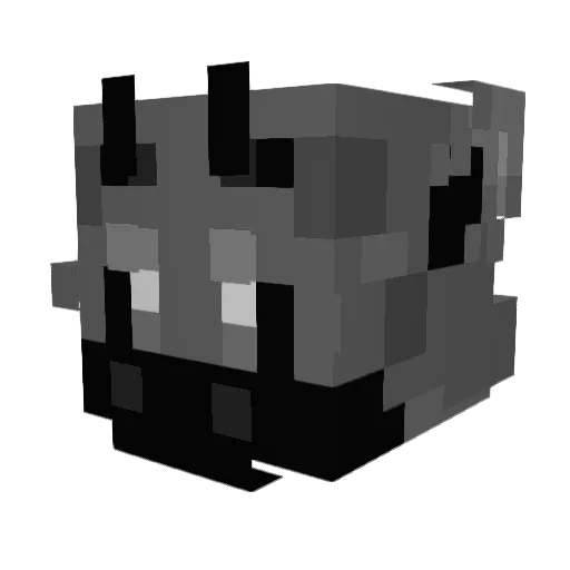 very_unknownn Minecraft avatar head, 3D render