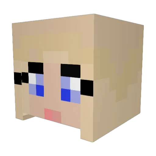 verycoolx_x Minecraft avatar head, 3D render
