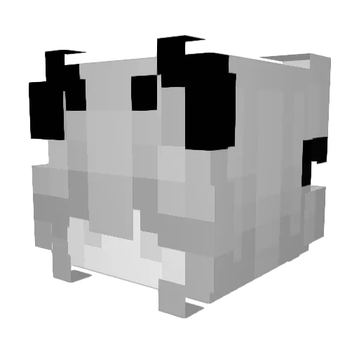 verycutefemboy Minecraft avatar head, 3D render