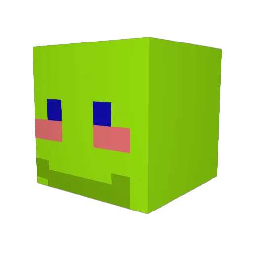 veryfil Minecraft avatar head, 3D render