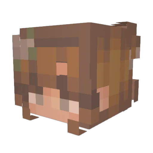 verysplay Minecraft avatar head, 3D render