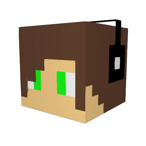 verytguy Minecraft avatar head, 3D render