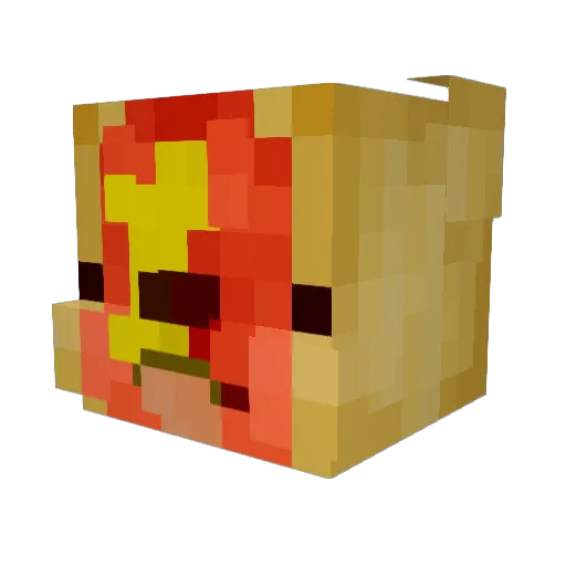 vesa69 Minecraft avatar head, 3D render