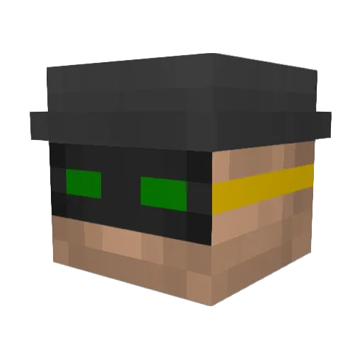 vesb Minecraft avatar head, 3D render