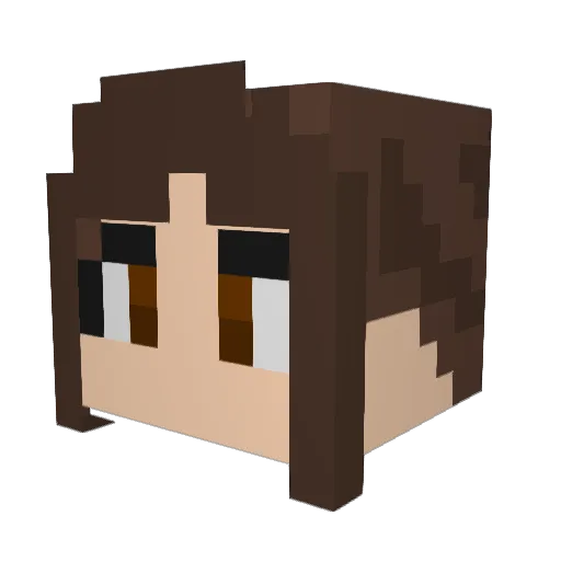 vescenti Minecraft avatar head, 3D render