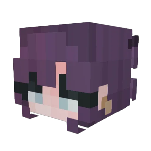 vesetta Minecraft avatar head, 3D render
