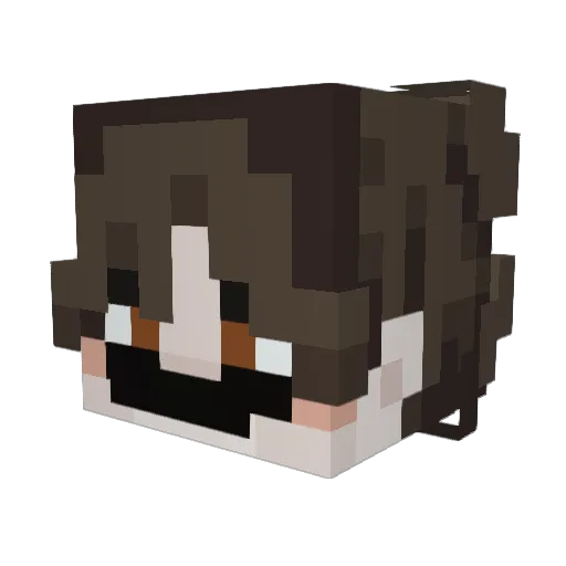 veshremy Minecraft avatar head, 3D render