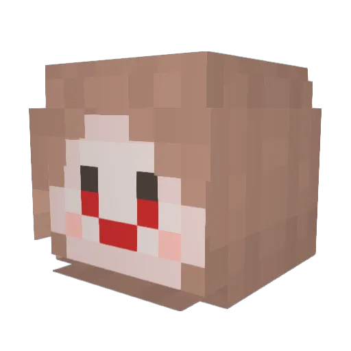 vesmosh Minecraft avatar head, 3D render