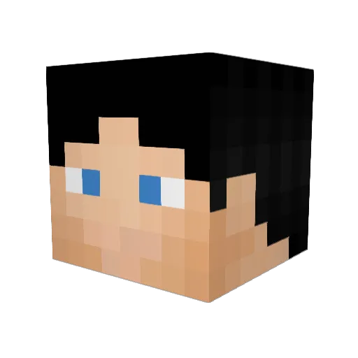 vesp_1590 Minecraft avatar head, 3D render