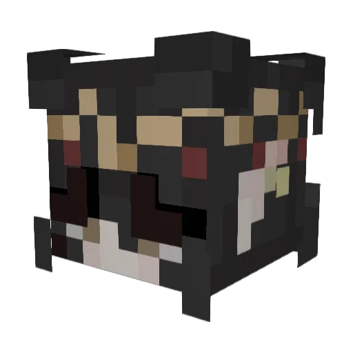 vespenia Minecraft avatar head, 3D render