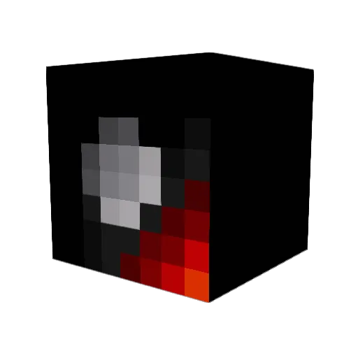 vesperthevoid Minecraft avatar head, 3D render
