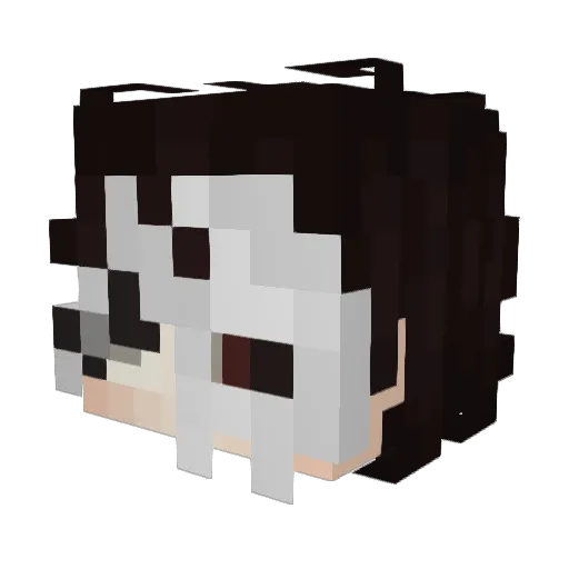 vespiren Minecraft avatar head, 3D render