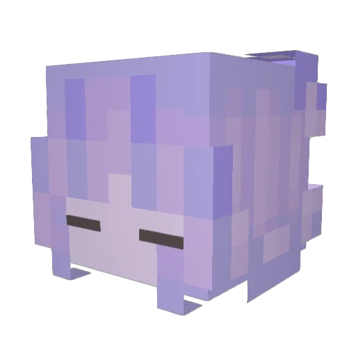 vesselena Minecraft avatar head, 3D render