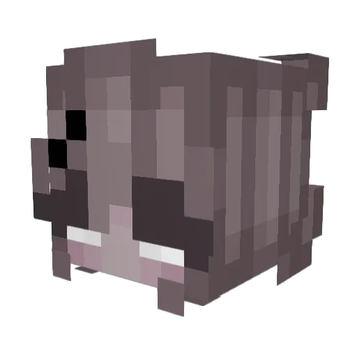 vest01 Minecraft avatar head, 3D render