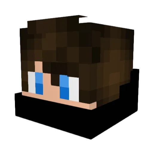 veter124 Minecraft avatar head, 3D render