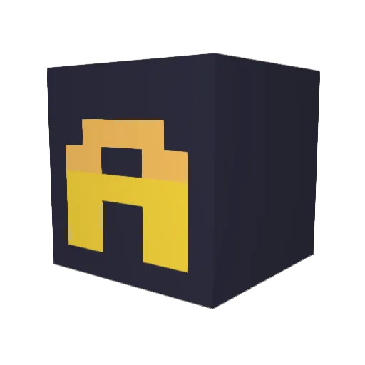 vetid Minecraft avatar head, 3D render