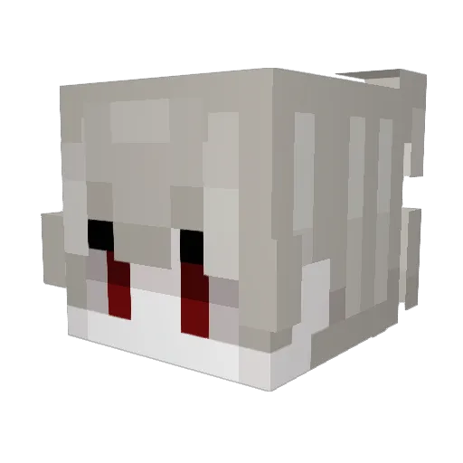 vetniam Minecraft avatar head, 3D render