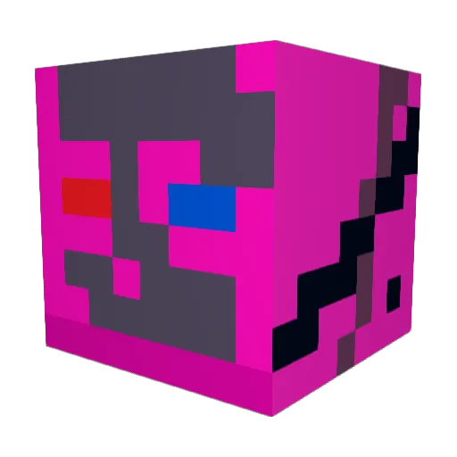 vetrofnbrx Minecraft avatar head, 3D render