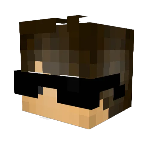 vetter2605 Minecraft avatar head, 3D render