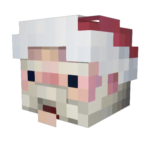veturti Minecraft avatar head, 3D render