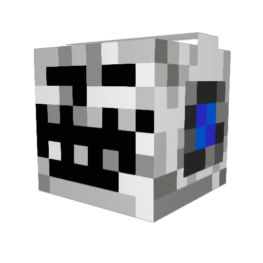 vevatron Minecraft avatar head, 3D render