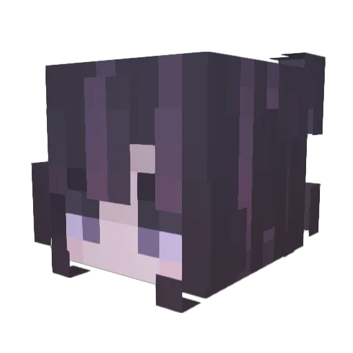 vexFM Minecraft avatar head, 3D render