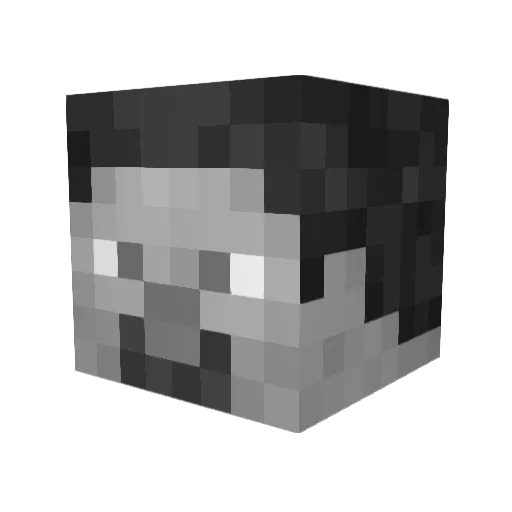 vexlo332 Minecraft avatar head, 3D render