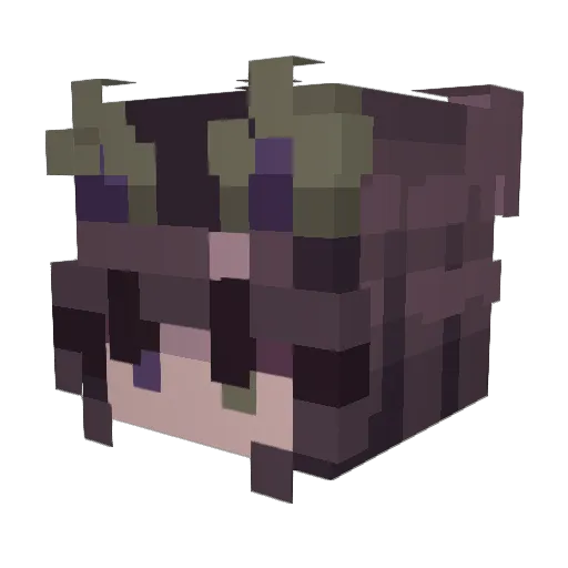 vexriion Minecraft avatar head, 3D render