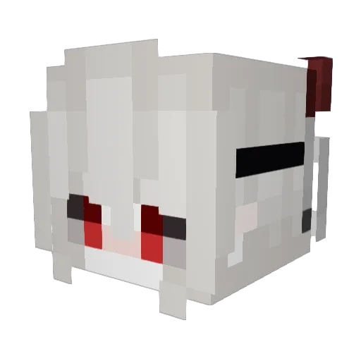vexscry_ Minecraft avatar head, 3D render
