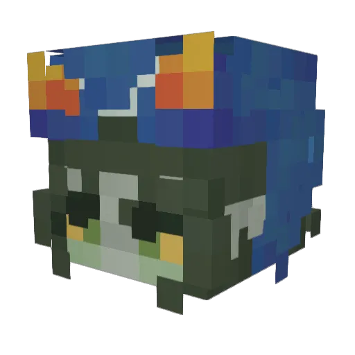 vexso172 Minecraft avatar head, 3D render