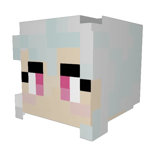 vexvirae Minecraft avatar head, 3D render