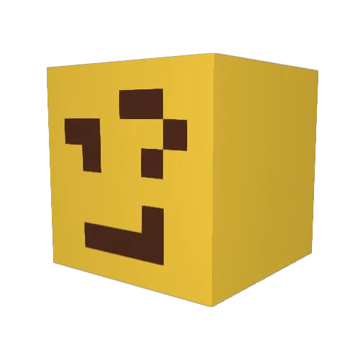 vexxings Minecraft avatar head, 3D render