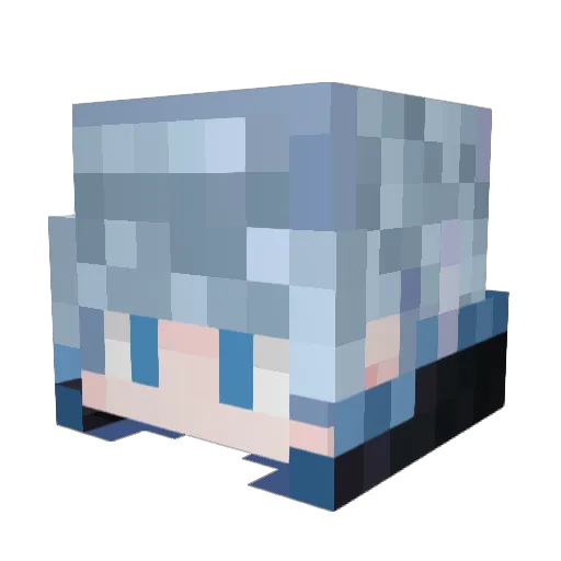vexxure Minecraft avatar head, 3D render