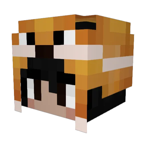 vexymoo Minecraft avatar head, 3D render