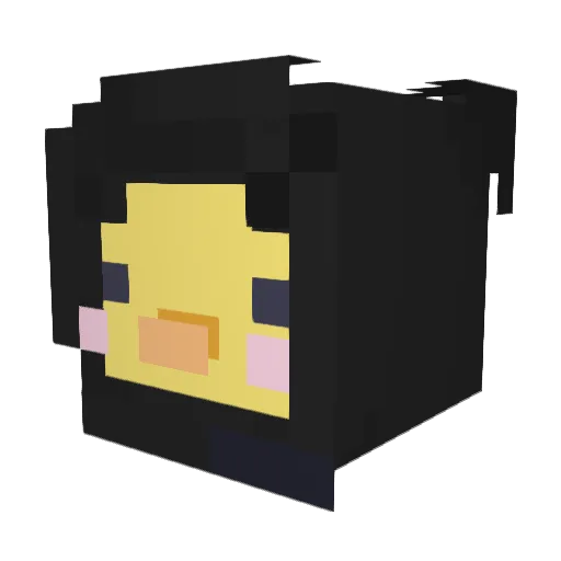 vexzixity Minecraft avatar head, 3D render
