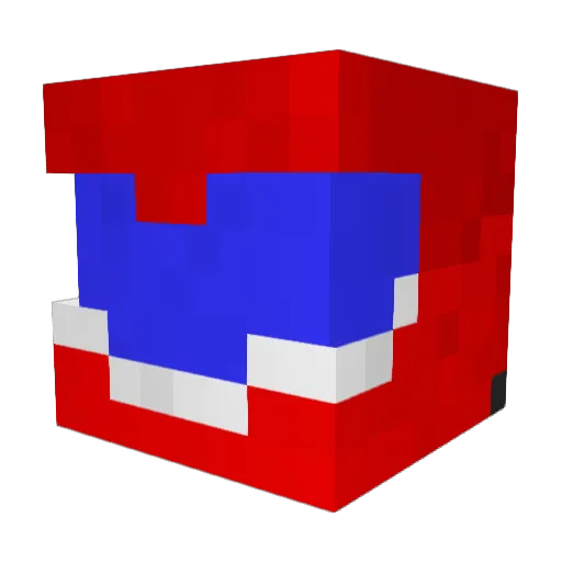 veyron89 Minecraft avatar head, 3D render