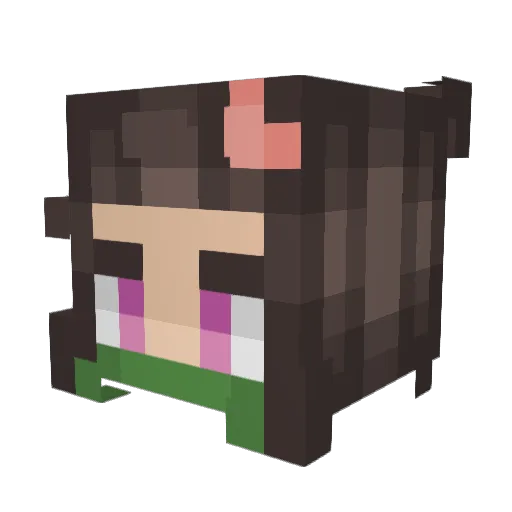 vezinou Minecraft avatar head, 3D render