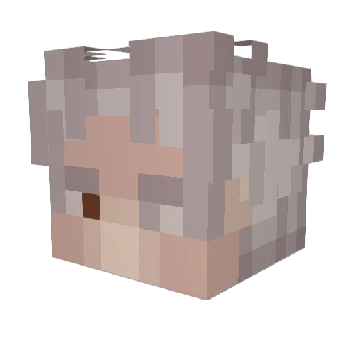vezta1 Minecraft avatar head, 3D render