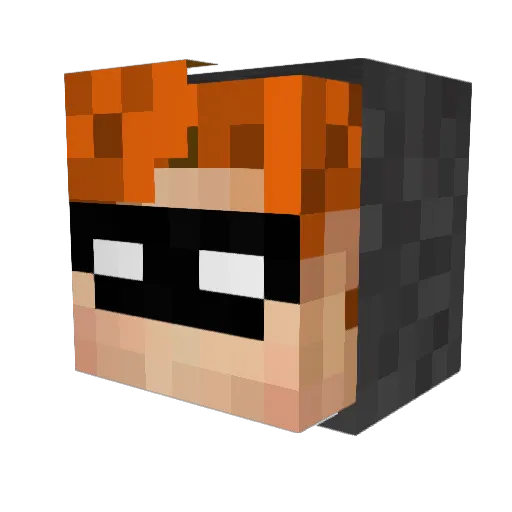vflyoungstarkev Minecraft avatar head, 3D render