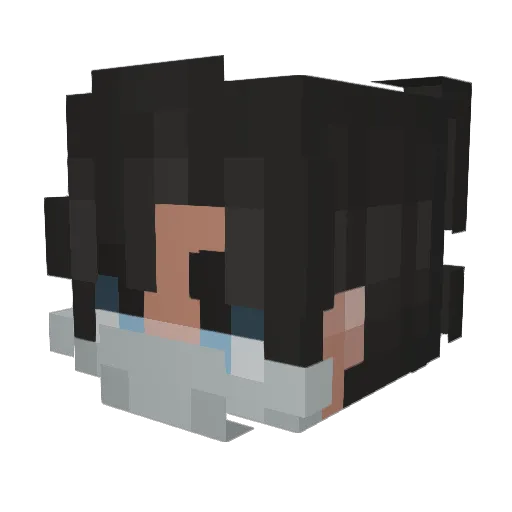 vgaborv Minecraft avatar head, 3D render