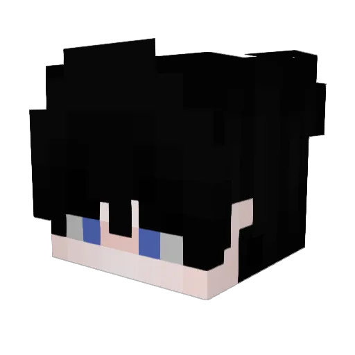 vgas Minecraft avatar head, 3D render