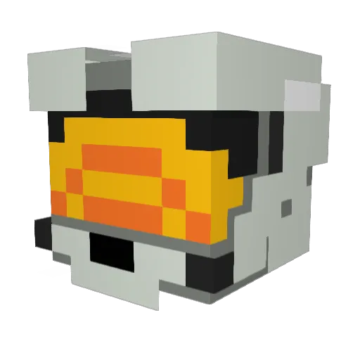 vgeuel Minecraft avatar head, 3D render