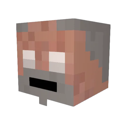 vgfar Minecraft avatar head, 3D render