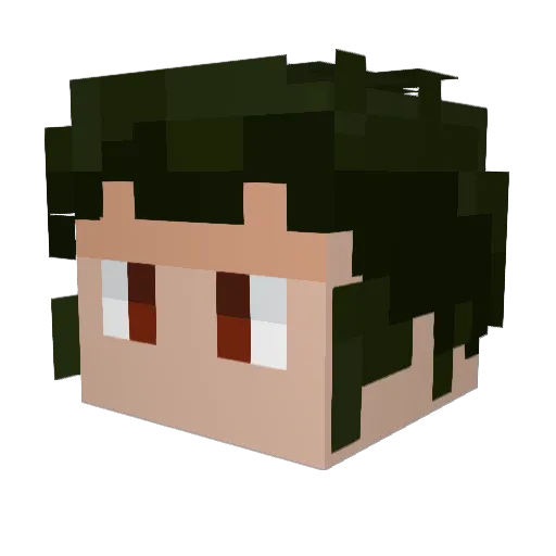 vgg1776 Minecraft avatar head, 3D render