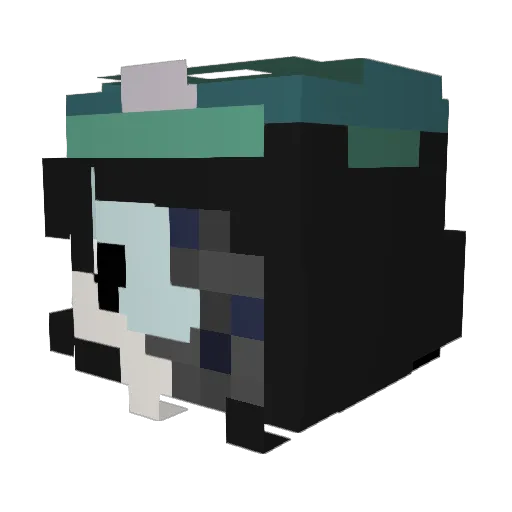 vgs0682 Minecraft avatar head, 3D render