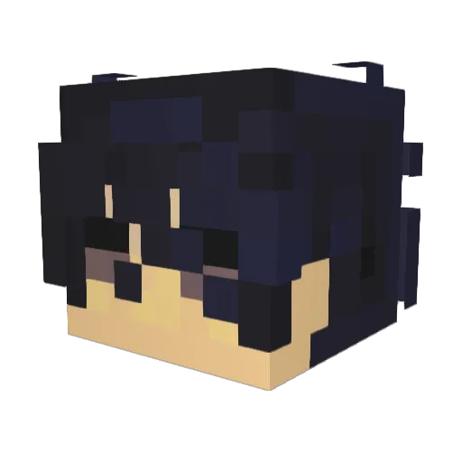 vgzu Minecraft avatar head, 3D render